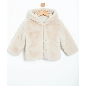 Kız Çocuk Mont 2-6 Yaş 50411 Ekru