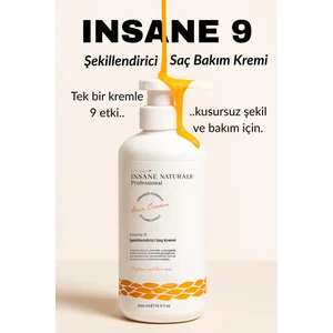 INSANE NATURALE Bukle Belirginleştirici Saç Bakım ve Onarım Kremi (INSANE 9) 500 ml