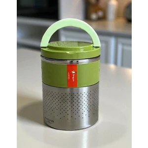 Çelik Yemek Termos Vakumlu Okul Iş Beslenme Kabı Yemek 2li Sefer Tası Sızdırmaz 1,5lt