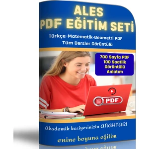 ALES Hazırlık Eğitim Seti (700 Sayfalık PDF Kitap + Görüntülü Dersler)