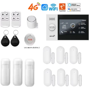 Tuya Akıllı Ev Güvenlik Alarm Sistemleri Kolay Kurulum (Sim Kart/google Asistan/amazon Alexa/uzaktan Bağlantı)