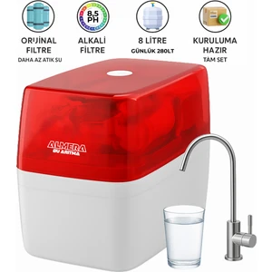 9 Aşamalı RO Sistem Çelik Tanklı Ekstra PH Alkali Mineralli Su Arıtma Cihazı