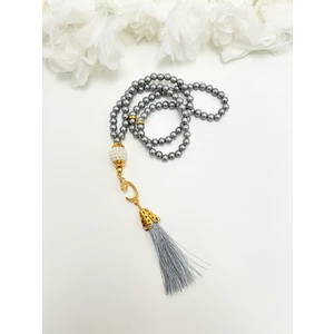 Lena Gift Workshop 50 Adet Hediyelik Vavlı Püsküllü Plastik Inci 99'lu Namaz Tesbihi ( Mevlit-Sünnet-Hac-Umre)