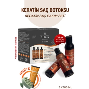 Keratin Saç Bakım Seti - Formaldehitsiz, Kokusuz, Vegan ve Evde Kullanıma Uygun Keratin Saç Botoksu