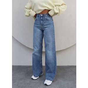 Likralı Straight Jean