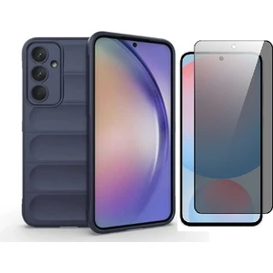 Galaxy A17 Uyumlu Kılıf Esnek Tpu Oyuklu Arka Yüzey Tasarımlı Vendas Etnik Silikon Kapak + Hayalet Ekran Koruyucu