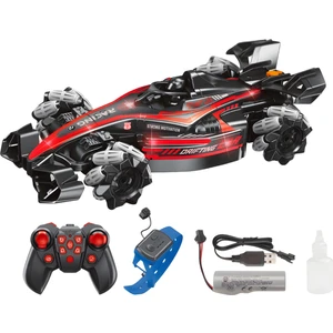 Oyuncak Uzaktan ve Bilekten Kumandalı Full Fonksiyon Hareket Eden Buhar Atan Formula 1 Araba Yarış ve Akrobat Araba