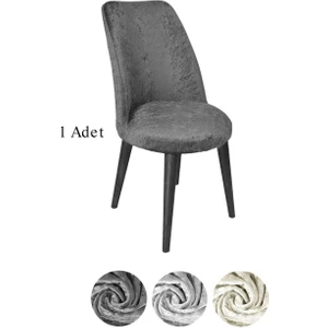 Kadife Kumaş Oval Sandalye Kılıfı,sandalye Örtüsü 1 Adet