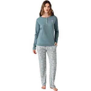 Kadın Yeşil Pijama Takımı