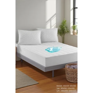 Vessino Home Kapitoneli Fitted Sıvı Geçirmez Yatak Koruyucu Alezi – Su Geçirmez, Terletmeyen – Tek / Çift