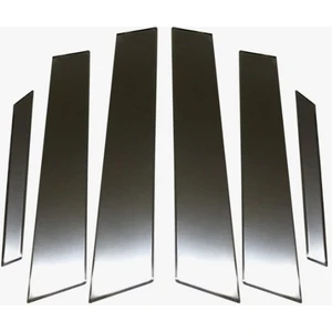 Renault Megane 4 2015-2025  Sedan Krom Kapı Direği 6 Parça Krom Paslanmaz Çelik Cam Direk