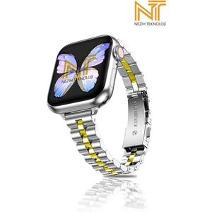 Apple Watch Seri 2/3/4/5/6/7/8/9/se 38MM-40MM-41MM Seri 10 42MM Uyumlu Ince Tasarım Kordon