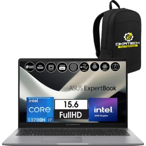 Expertbook P1 P1503 Intel Core I7-13700H 16GB Ddr5 512GB SSD Wın 11 Pro 15.6 Fhd Intel UHD Taşınabilir Bilgisayar + NOTEBOOK ÇANTASI