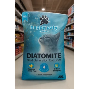 Happy Paty Diatomit Kedi Kumu 20 Lt