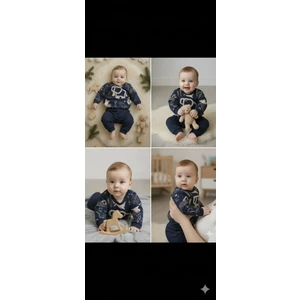 Laura Baby Fil Desenli Kabartmalı Erkek Bebek/çocuk Alt Üst Takım