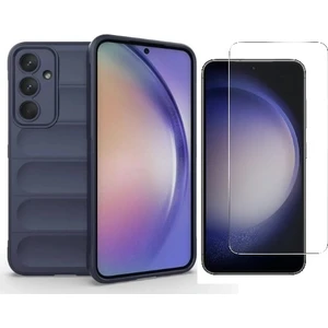 Galaxy S25 Fe Uyumlu Kılıf Esnek Tpu Oyuklu Arka Yüzey Tasarımlı Vendas Etnik Silikon Kapak + Nano Ekran Koruyucu