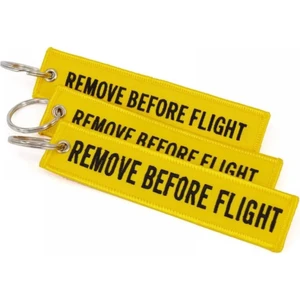 Sarı Remove Before Flight Bez Anahtarlık