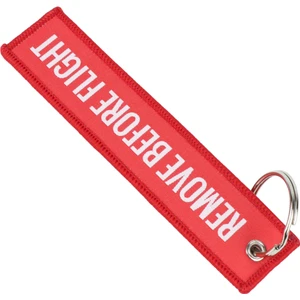 Car-Styling Keyring Car Key Rings Keychains Remove Before Flight Interior Accessories Luggage Tag...