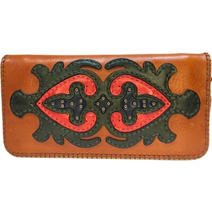 El Yapımı (Handmade) Çok Bölmeli Hakiki Deri Kadın Cüzdan Isfahan 40020