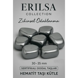 Tesbih Atölyesi Sertifikalı Tamburlanmış Gerçek Hematit Taşı Kütle