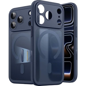 Apple iPhone 17 Pro Kılıf Mat Magsafe Şarj Özellikli Darbe Önleyici Hassas Buton Lansman Renkli Yumuşak Kenarlı Kapak