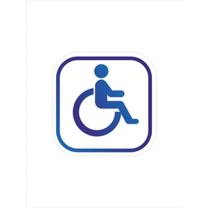 Altınuç Art Design 5 Adet 9x9 cm Engelli Sticker Oto Araç Sürücü Işaret Uyarı Sticker