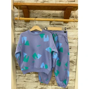 Lacıel Parıs Navi Sloganlı Oversıze Kız Çocuk Takım