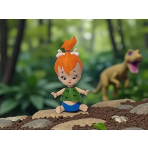 Efser Atölye Taş Devri Çakıl ve Bambam 12 cm Dekor Figür