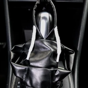 Tüm Araçlara Uyumlu Vites Kıyafeti Suni Deri Siyah