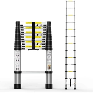 2,6 mt Paslanmaz Teleskopik Merdiven-9 Basamaklı