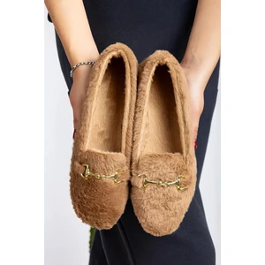 Kadın Zincirli Peluş Ev Terliği Ev Babeti Ev Ayakkabısı Bohça Çeyiz