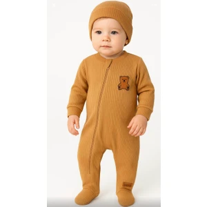 Baby Blue Mevsimlik Organik Pamuklu Bebek Tulum Takımı