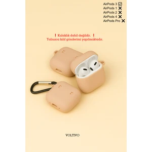 Airpods 3. Nesil Uyumlu Renkli Kir Tutmaz Silikon Kancalı Kılıf