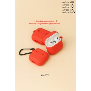 Airpods 3. Nesil Uyumlu Renkli Kir Tutmaz Silikon Kancalı Kılıf