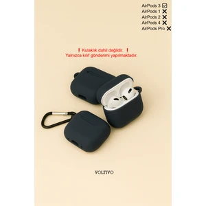 Airpods 3. Nesil Uyumlu Renkli Kir Tutmaz Silikon Kancalı Kılıf