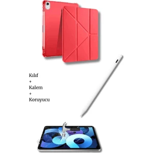 iPad A16 11. Nesil ve 10. Nesil A3355 A2757 Uyumlu Tablet Kılıfı Tablet Kalemi Ekran Koruyucu Set