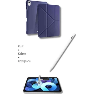 iPad A16 11. Nesil ve 10. Nesil A3355 A2757 Uyumlu Tablet Kılıfı Tablet Kalemi Ekran Koruyucu Set