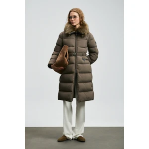 Eco Kaz Tüyü Kadın Mont Siyah