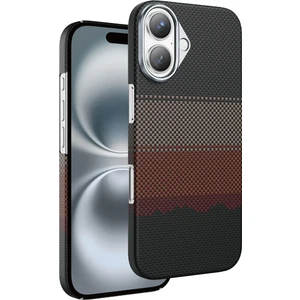 Apple iPhone 17 Kılıf Magsafe Şarj Özellikli Ultra Slim Aramid Karbon Fiber Kevlar Kapak