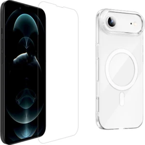 Iphone 17 Air Kılıf Kamera Korumalı Magsafe Sert Şeffaf Mika Pc Porto Kapak + Cam Ekran Koruyucu