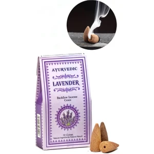 Lavanta Aromalı Geri Akış Tütsü – Şelale Etkili Duman Akışıyla Meditasyon ve Rahatlama Için Ideal