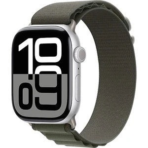 Apple Watch 10-11 46MM Alpine Loop Metal Toka Örgü Işleme Kordon Premium Kayış Krd-74