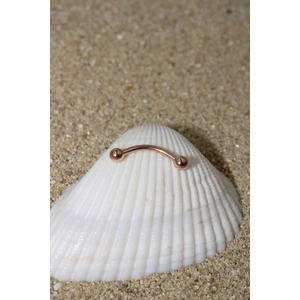 Piercing Kaş Piercing Snug Cerrahi Çelik Rose Renk Top Çap 3 mm