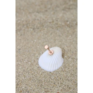 Piercing Cerrahi Çelik Piercing Kıkırdak Tragus Conch Helix Rose Renk 3 mm Disk Labret