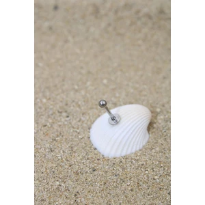 Piercing Cerrahi Çelik Piercing Kıkırdak Tragus Conch Helix Silver Renk Top Çap 2,50 mm Labret