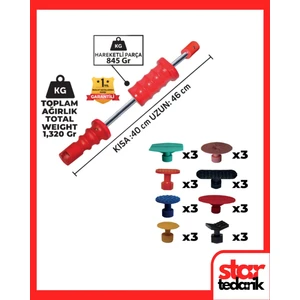 Star Pdr Pdr Boyasız Göçük Düzeltme Seti 25 Parça Özel Seri