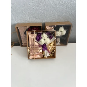 Sevgiliye Özel Günlerinizde Sevdiklerinize Hediye Edebiliceğiniz 10 Adet Cicek ve Kahveden Oluşan Kraft Kutular