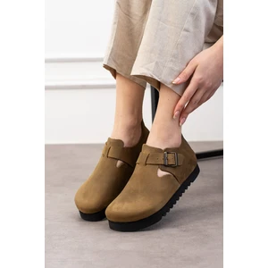 Oxford Hakiki Deri Mantar Taban Ortopedik Yüksek Eva Ayakkabı