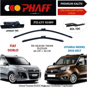 Fiat Doblo (2010-2017) Ön Silecek Süpürgesi 600MM + 400MM
