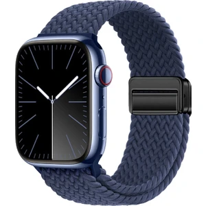 Apple Watch 10-11 46MM Lopard KRD-134 Örgü Tasarımlı Hasır Kordon Strap Kayış
